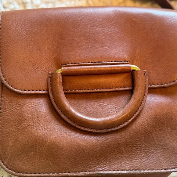 Madewell Brown Leather Crossbody Bag. Used once - Picture 4 of 6